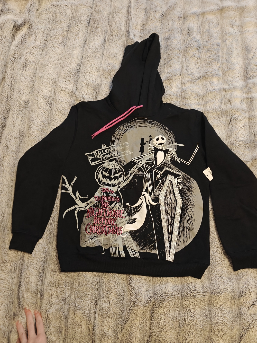 The Nightmare Before Christmas Black Hooded Sweatshirt